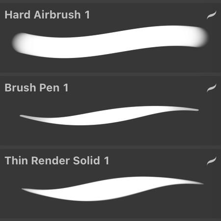 coloring/rendering brushes